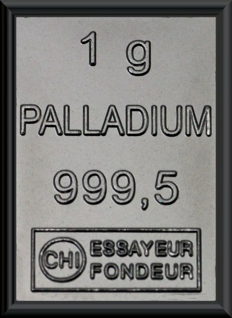 zu Tafelbarren Palladium