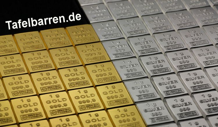 Tafelbarren Gold und Silber